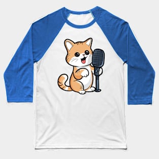 Singing Cat Baseball T-Shirt